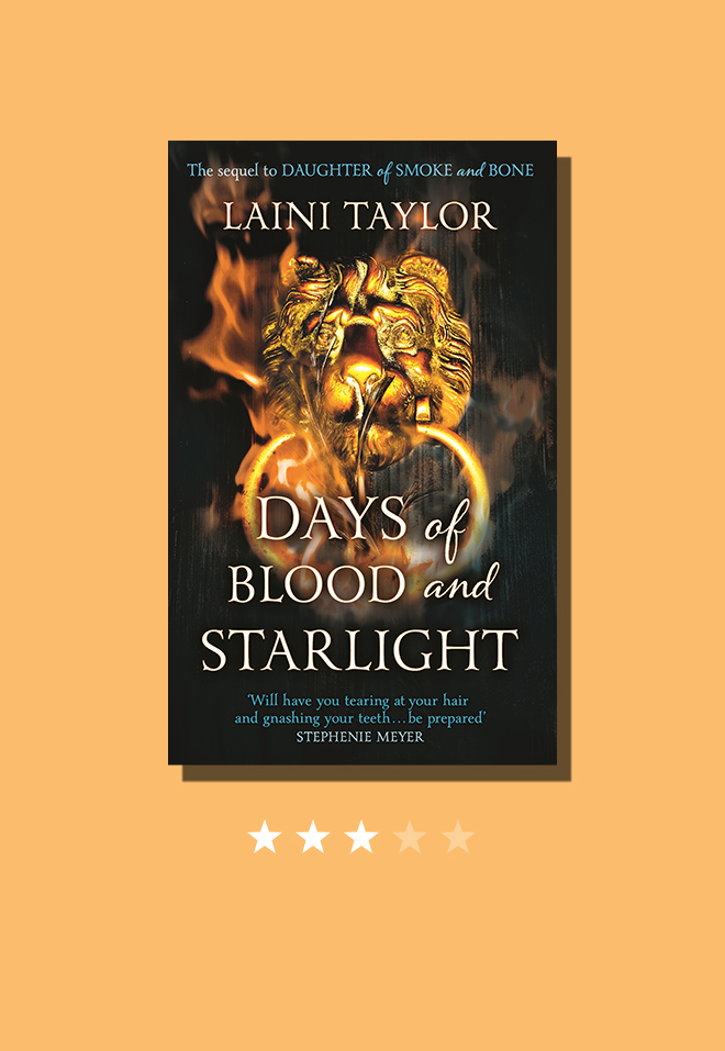 theladylovesbooks star rating 'Days of Blood and Starlight' by Laini Taylor